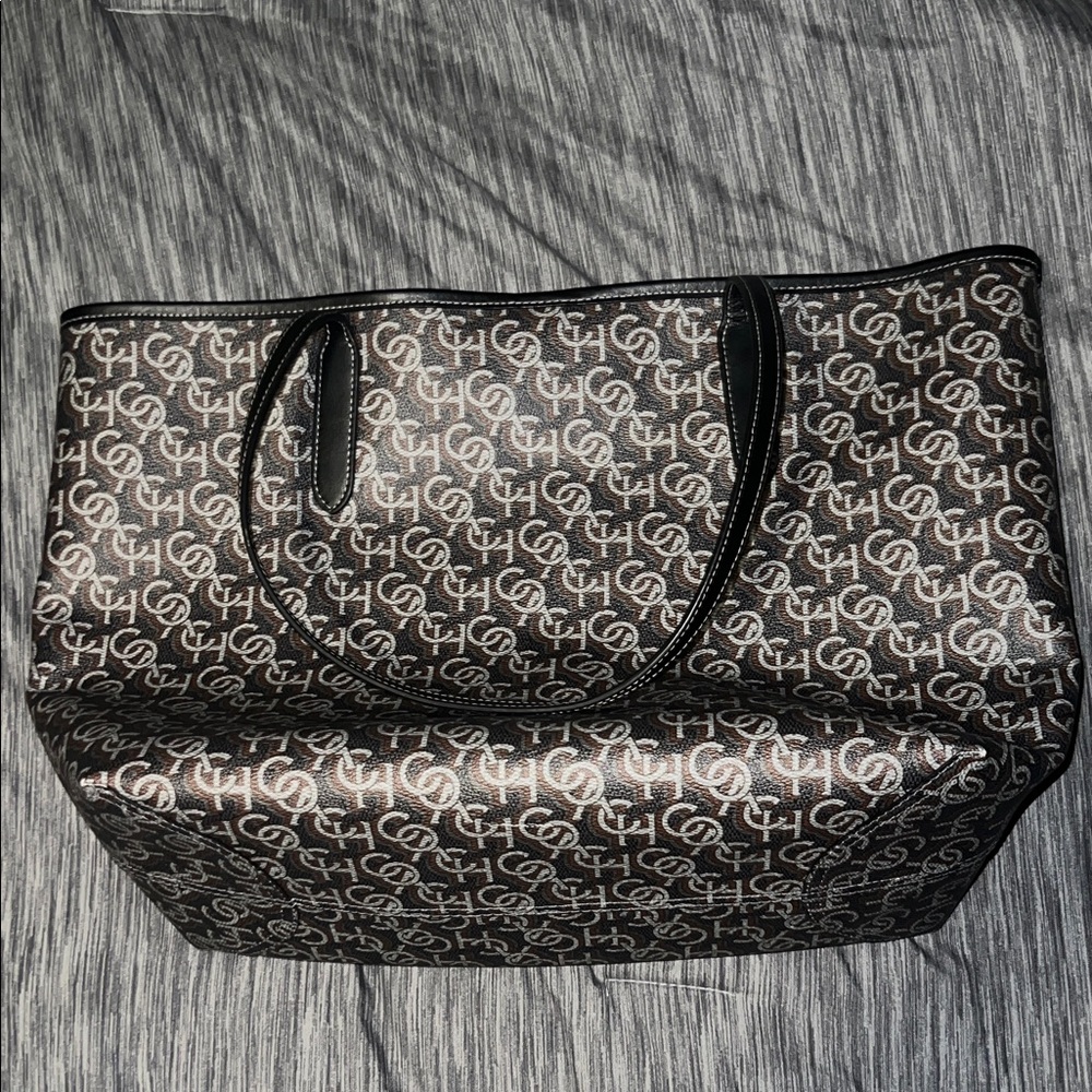 Coach Grey Monogram Tote Purse